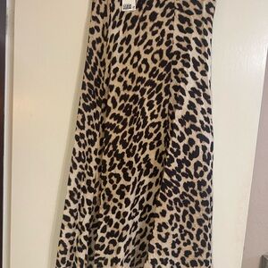 H&M Leopard Print Maxi Skirt